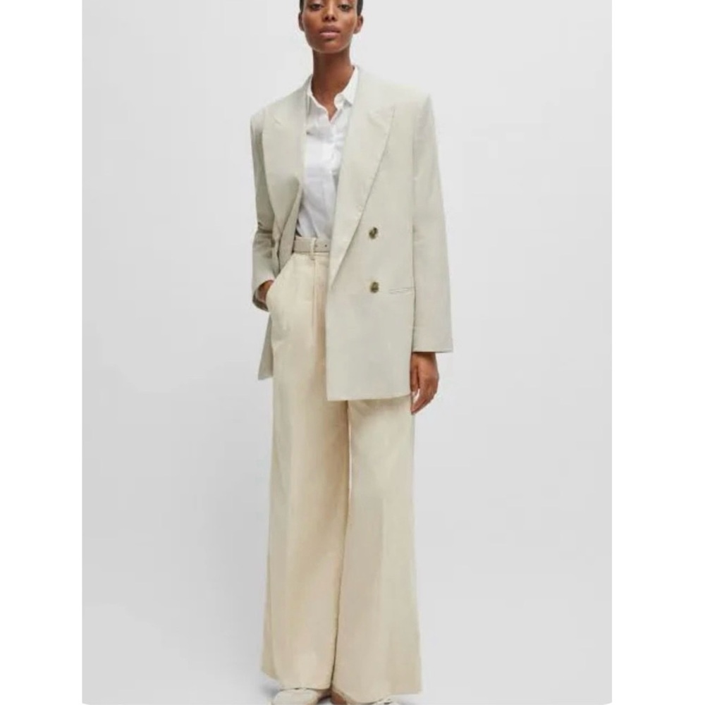 NWT Le Lis Ponte Double Breasted Blazer ~ Oversized